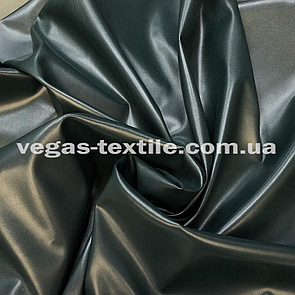 Тканина шкірозамінник Темно-зелений