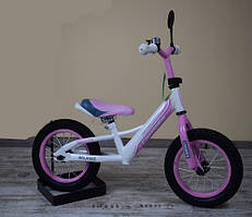 Велобіг BALANCE bike CROSSER 14 дюймів рожевий надувні колеса