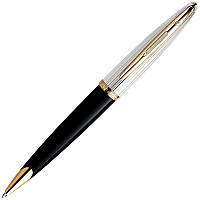 Ручка Waterman шариковая CARENE Deluxe Black/silver BP (21 200)