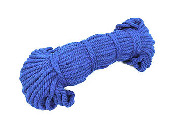 Мотузка бавовняна синя 6 мм (50 м.)