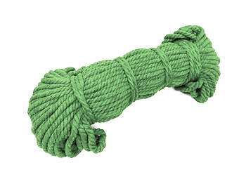 Мотузка бавовняна зелена 6 мм (50 м.)