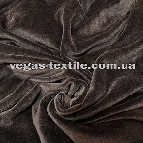 Велюр плюш (Спорт) Темно Коричневий