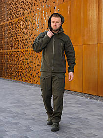 Тактичний Костюм Undolini Soft Shell Олива 56