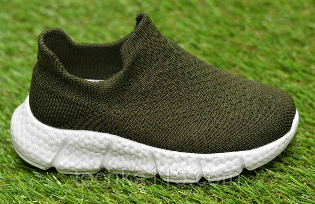 Шкарпетки дитячі кросівки аналог nike для хлопчика хакі р33-34