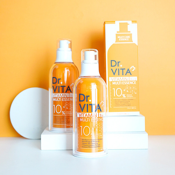Dr.VITA + Vitamin 3 in 1 Multi Essence 10% vitamin complex вітамінна есенція Anti-Age ефект