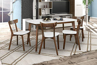 Комплект обідніх меблів (стіл розкладний Стіл Сіті + 4 стільці Франко), Україна