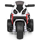 Дитячий мотоцикл триколісний BMW (1 мотор, акум 6V4A) Bambi JT5188L-3 Червоний, фото 3