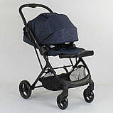 Дитяча коляска прогулянкова (реверсивний блок) JOY Liliya 66916 Синій, фото 4