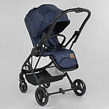Дитяча коляска прогулянкова (реверсивний блок) JOY Liliya 66916 Синій, фото 6