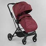 Дитяча коляска прогулянкова (реверсивний блок) JOY Liliya 10105 Вишневий, фото 2