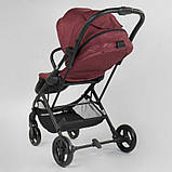 Дитяча коляска прогулянкова (реверсивний блок) JOY Liliya 10105 Вишневий, фото 5