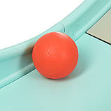 Гірка з гойдалкою Bambi WM19017-4-2 та баскетбольним кільцем | Гірка з качалкою музика та світло Сіро-блакитна, фото 6