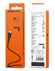Кабель для зарядки телефона/ смартфона Borofone BX16 Easy USB - Micro-USB 2 А 1 м Чорний, фото 6