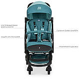 Візок прогулянковий El Camino ZIGZAG ME 1040L Aquamarine Бірюзовий, фото 2