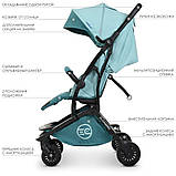 Візок прогулянковий El Camino ZIGZAG ME 1040L Aquamarine Бірюзовий, фото 3