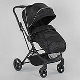 Дитяча коляска прогулянкова (реверсивний блок) JOY Liliya 61755 Чорний, фото 2