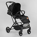 Дитяча коляска прогулянкова (реверсивний блок) JOY Liliya 61755 Чорний, фото 3