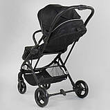 Дитяча коляска прогулянкова (реверсивний блок) JOY Liliya 61755 Чорний, фото 5
