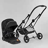 Дитяча коляска прогулянкова (реверсивний блок) JOY Liliya 61755 Чорний, фото 7