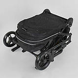 Дитяча коляска прогулянкова (реверсивний блок) JOY Liliya 61755 Чорний, фото 8