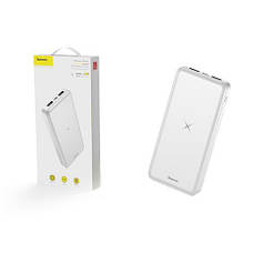 УМБ Power Bank (зовнішній акумулятор) для телефону Baseus M36 БЗП 10000 мАг Білий (PPALL-M3602), фото 6