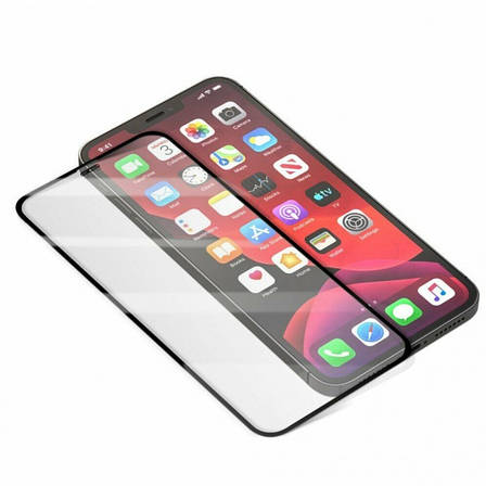 Захисне скло Borofone Elephant series для iPhone 12 Pro Max Чорні рамки, фото 3