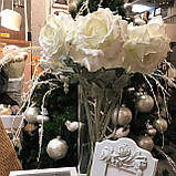 Квітка штучного троянда Sia (ціна за 1 штуку), фото 4