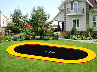 Ґрунтовий батут овальний KIDIGO Oval 4,4х2,4 (222707) Україна