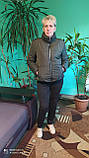 Коротка жіноча куртка колір молочний чорний пудра хакі мокко р. 42 44 46 48 50 52 весна жіноча куртка 2021, фото 8