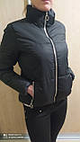 Весняна жіноча куртка колір персикова пудра мокко хакі чорний бежевий 42 46 48 50 54 новінка 2021, фото 5