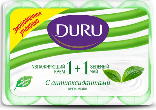 Туалетне мило Duru 1+1 (4*80) Зелений чай