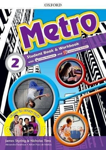 Metro 2 student's Book and Workbook Pack with Online Homework (комплект підручник + зошит)