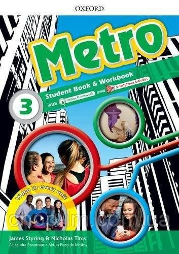 Metro 3 student's Book and Workbook Pack with Online Homework (комплект підручник + зошит)