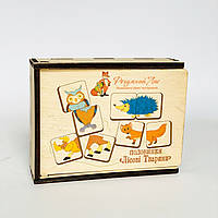 Дерев'яна іграшка «Половинки Лісові тварини»