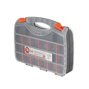 Органайзер пластиковий INTERTOOL BX-4005, 15", 2 в 1, 380x290x80 мм