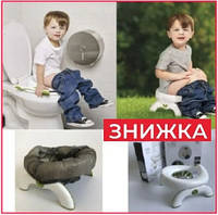 Детский дорожный складной туалет горшок для малышей 2-in-1 OXO Tot накладка на унитаз для детей