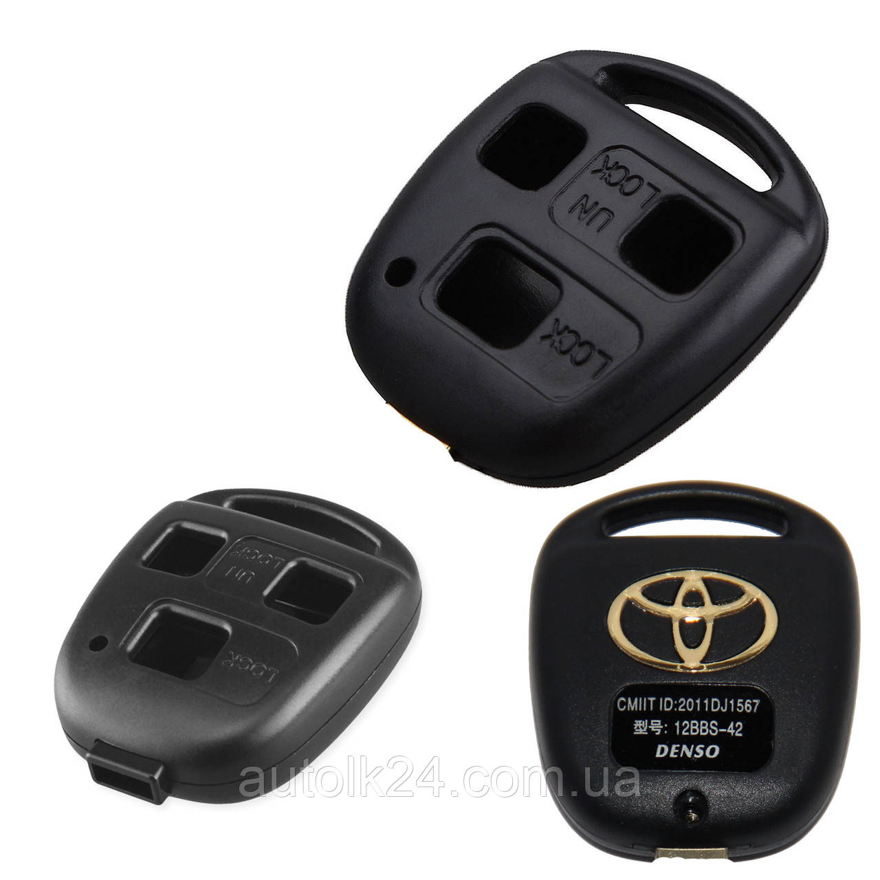 Корпус ключа Toyota 3 кнопки