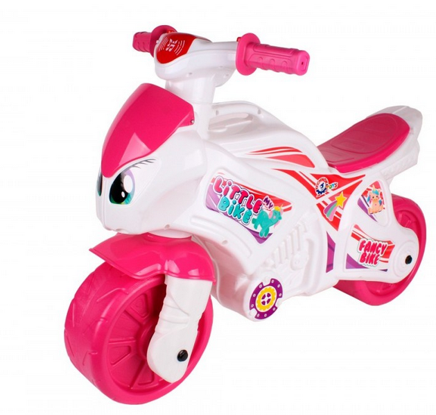 Толокар мотоцикл для дівчаток. Іграшка толокар каталка рожева. Дитячий мотоцикл