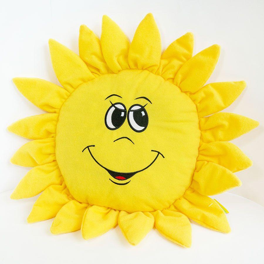 Подушка іграшка інтер'єрна Сонце 43 см