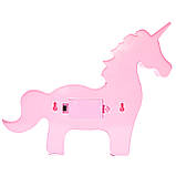 Світлодіодний світильник, Єдиноріг на підставці, нічник, 9L, 28 х3 х23 см, 2 АА батарейки, Новорічна світлодекорація (140762), фото 4