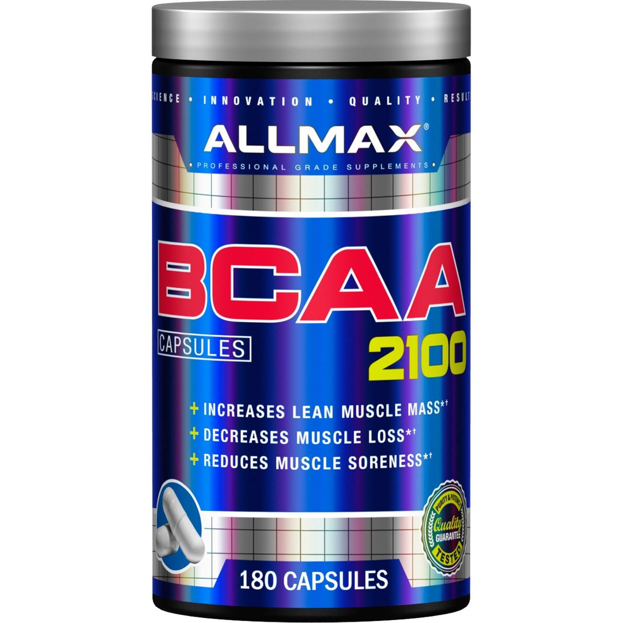 Амінокислоти ALLMAX - BCAA 2100 (180 caps)