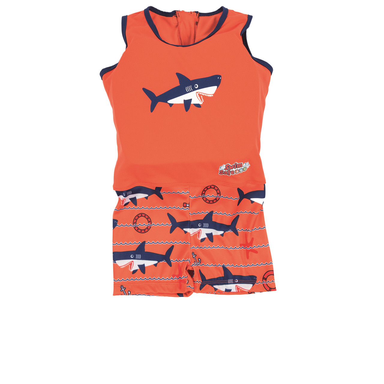 Дитячий костюм для хлопчиків Bestway 32168 (ПЕ піна), «Акула», S/M (1-3 роки), 11-18 кг, оранжевий