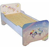 Ліжко дитяче з фотодруком з закругленими поручнями, без матраца (60x140), фото 3