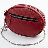 Шкіряна жіноча сумка Jane, колір Червоний, фото 3