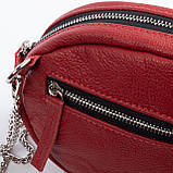 Шкіряна жіноча сумка Jane, колір Червоний, фото 4