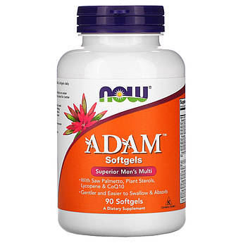 Мультивітаміни для чоловіків Адам Now Foods ADAM 90 м'яких таблеток