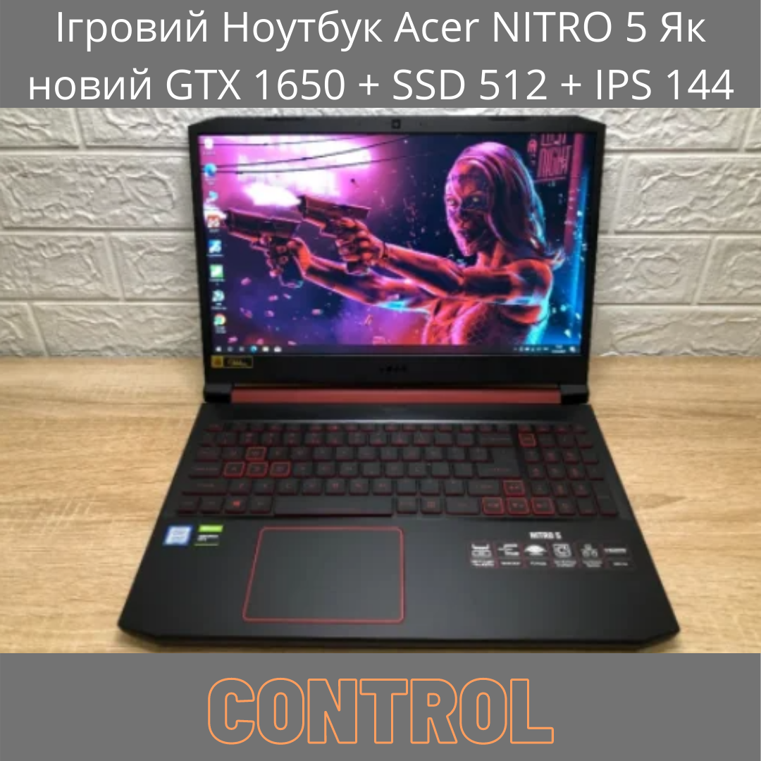 Ігровий Ноутбук Acer NITRO 5 Як новий GTX 1650 + SSD 512 + IPS 144 Hz ...