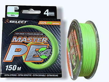 Шнур зелений флуоресцентний SELECT PE X4 FG 150 м