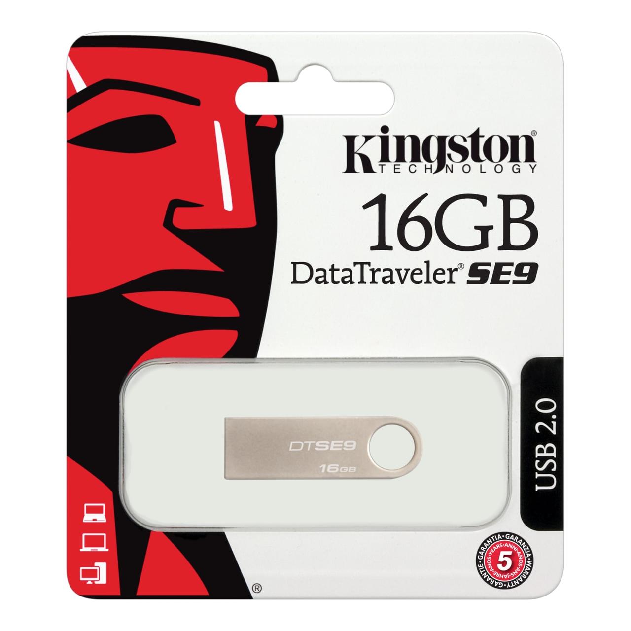 Флеш пам'ять USB 16Gb Kingston SE9 (Метал)