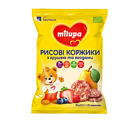 КОРЖИКИ MILUPA РИСОВІ ГРУША ТА ЯГОДИ 40Г